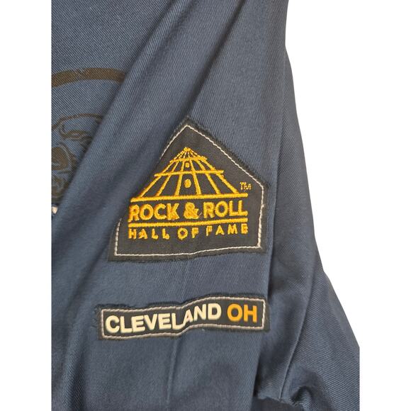 Rock & Roll Hall of Frame Blue Rock Rebel Men's Dress Shirts Small - Picture 3 of 6